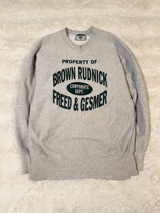 90s Graphic Weave Crewneck (L)