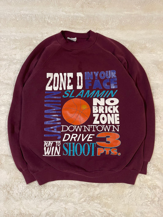 90s Basketball Graphic Crewneck (L)