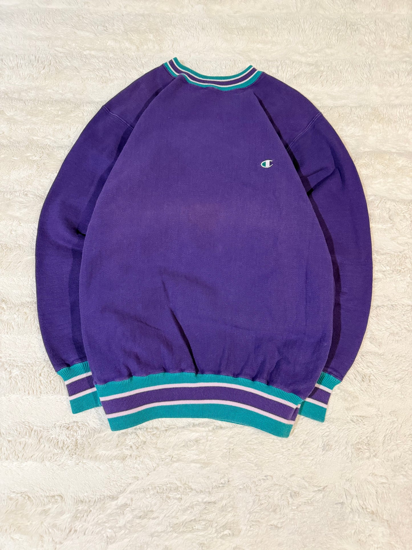 90s Purple Champion Reverse Weave Crewneck (XL)