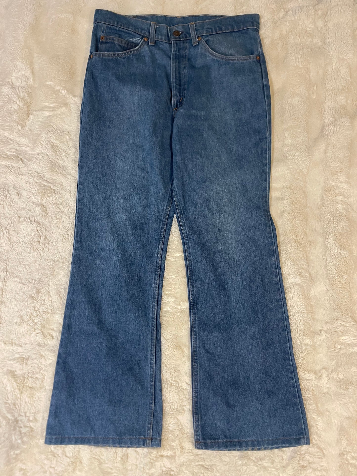 70s Levis 517 ‘Orange Tab’ Flared Jeans (34x32)