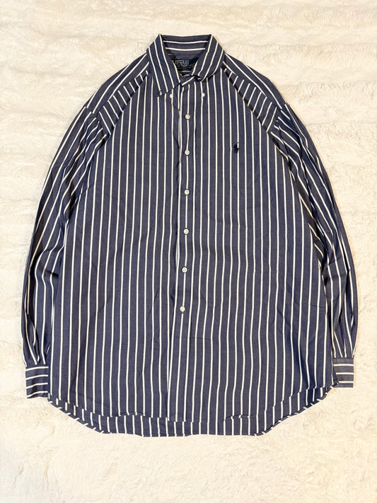 Polo Striped Button Up Shirt (XL)