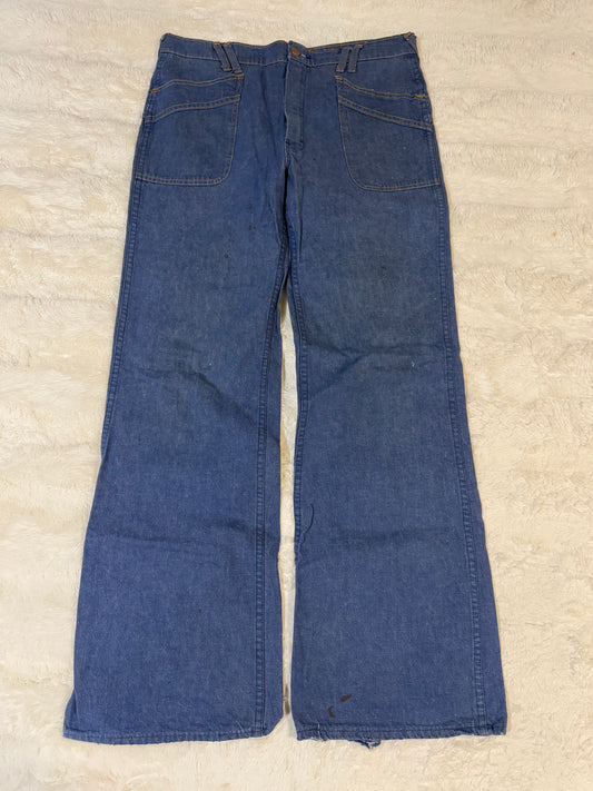 70s Montgomery Flared Double Pocket Jeans (34x32)