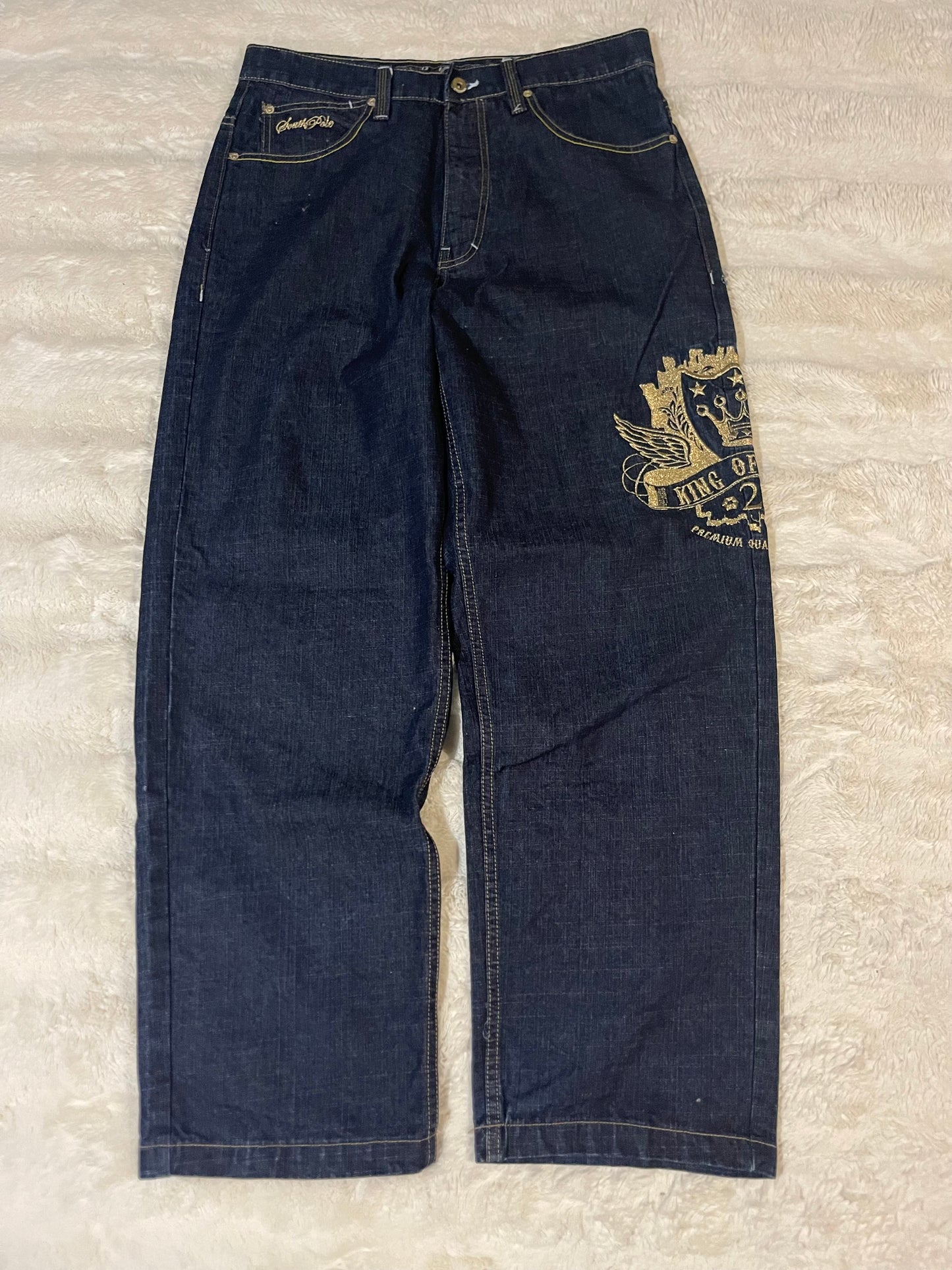 00’s Southpole Embroidered Jeans (34)