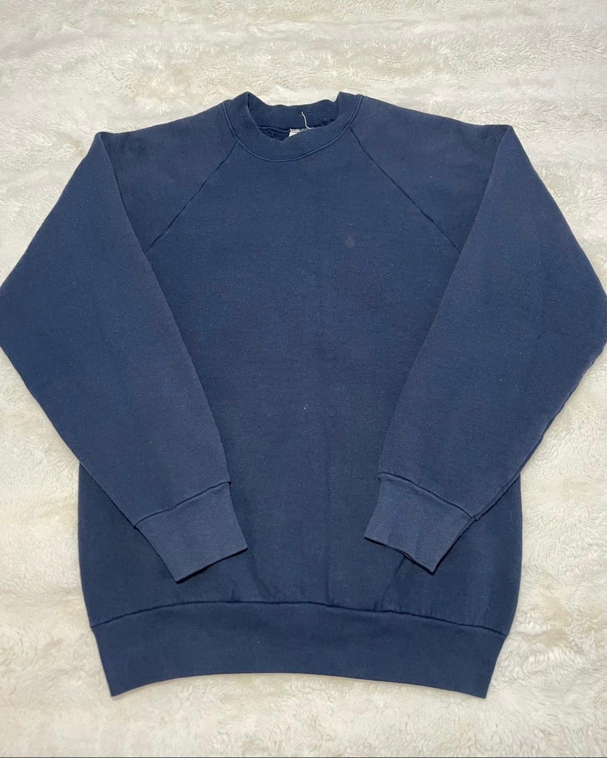 90s Navy Blank Crewneck (L)